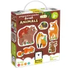 9 puzzles progresivos animales del bosque 33 piezas