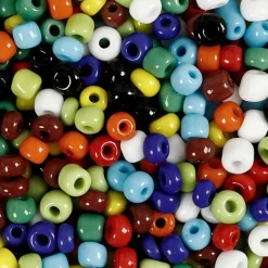 Abalorios de cristal 5mm. 130gr. colores surtidos