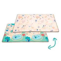 Alfombra de juegos plegable y reversible 195x145cm.