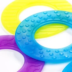 Anillos translúcidas colores y tamaños surtidos 16pzas para mesa de luz