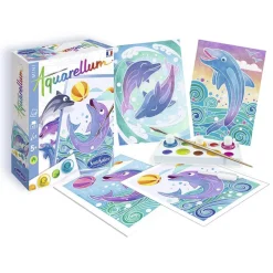 Aquarellum mini delfines