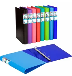 Archivador A4 4 anillas 40mm PP Foam Style colores surtidos