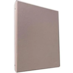 Archivador folio 4 anillas color rosa pastel tapa plástico