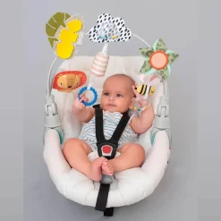 Arco con actividades para sillita animales sabana