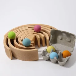 Arco iris madera apilable color natural 12 piezas