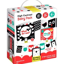 Baby pack alto contraste Banana Panda