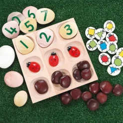 Bandeja de madera clasificación 9 huecos