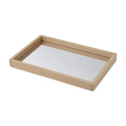 Bandeja espejo madera 36x24x3 cm
