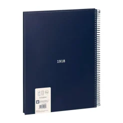 Bloc A4 80 hojas cuadro 5x5mm azul serie 1918