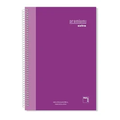 Bloc A4 cuadro 5mm. 120 hojas microperforado colores surtidos Premium extra