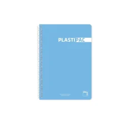 Bloc A6 cuadro 5mm. 100 hojas Plastipac colores surtidos