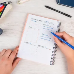 Bloc A5 tapa dura cuadro 5x5mm 80 hojas rosa serie 1918 Milan