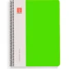 Bloc cuarto color verde pauta 3mm. 80 hojas serie Plus