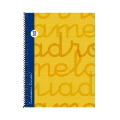 Bloc cuarto cuadrovía 3mm. 80 hojas tapa extra dura naranja