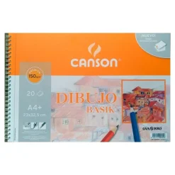 Bloc de dibujo A4 con 20 hojas de 150gr. sin recuadro Basik Canson
