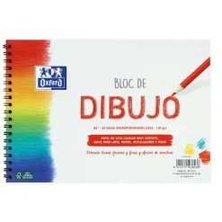 Bloc de dibujo A5 liso 20 hojas 130gr. Oxford