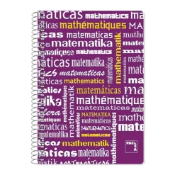 Bloc folio cuadro 4mm. 80 hojas Matemáticas Plastipac