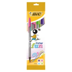 Bolígrafo Bic Cristal Fun 4 unidades de colores