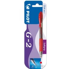 Bolígrafo Pilot G-2 tinta roja 1 unidad