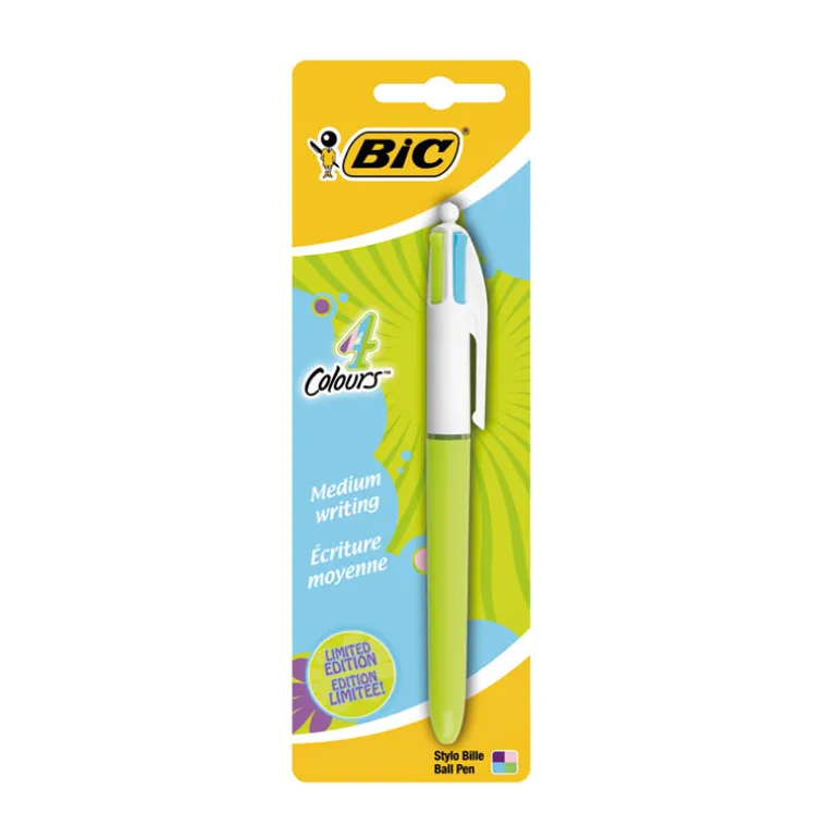 Boligrafo Bic 4 colores pastel
