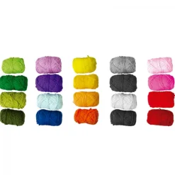 Bolsa con 4 ovillos de lana de 28gr.