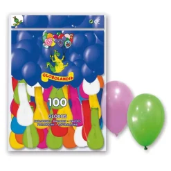 Bolsa de 100 globos surtidos de colores