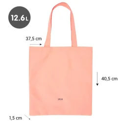 Bolsa de tela Tote bag color rosa serie 1918