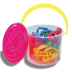 Bote con moldes para plastilina 24 unidades Jovi