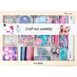 Caja de manualidades golosinas colores pastel Creativ Company.