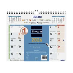 Calendario pared color escribir M 2026