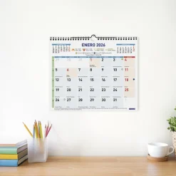 Calendario pared color escribir M 2026