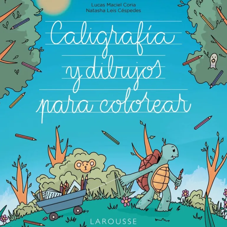 Caligrafía y dibujos para colorear