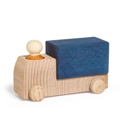 Camión madera azul Lubu con figura