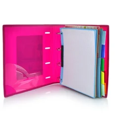 Carpebloc A4 4 anillas 32mm. con recambio de 100 hojas colores surtidos