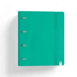 Carpebloc A4 4 anillas 35mm. PP foam con recambio de 100 hojas color verde