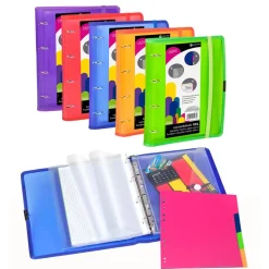 Carpebloc folio azul 4 anillas 35mm. PP Dune XXL con recambio