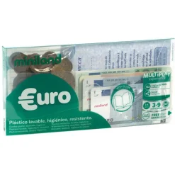 Cartera de billetes y monedas