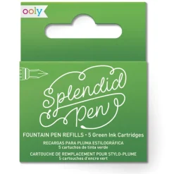 Cartucho de tinta verde pluma Splendid 5 unidades