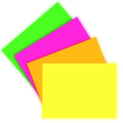 Cartulina flúor pliego 50x65cm. paquete unicolor 25 unidades Canson Guarro