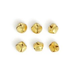 Cascabeles dorados 15mm blíster 6 uds.