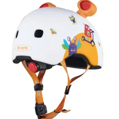 Casco Micro monstruos 3D talla M con Led trasera