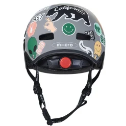 Casco Micro sticker talla M con Led trasera