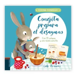 Conejita prepara el desayuno