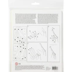 Construcción de madera para ensamblar jirafa 3D