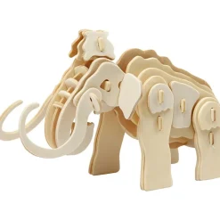 Construcción de madera para ensamblar mamut 3D