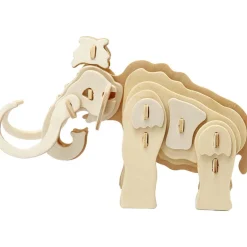 Construcción de madera para ensamblar mamut 3D