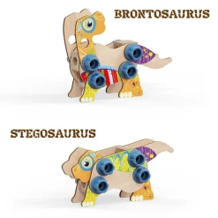 Construcción dinosaurios madera Play Bio 24 pzas