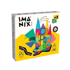 Construcción magnética 32 piezas Imanix