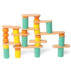 Construcción Oppi Stix 60 piezas madera y silicona