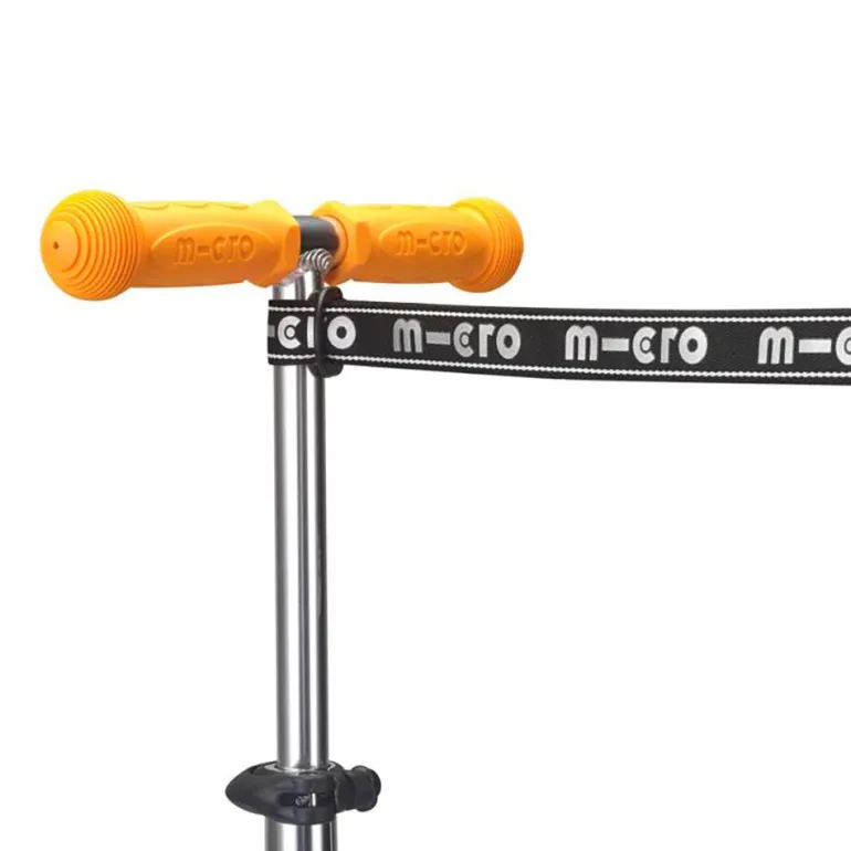 Correa negra con sección elástica para patinetes